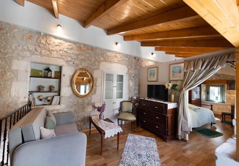 Kariá La Casa Di Bella A Tradional Stone House With Barbecueヴィラ エクステリア 写真